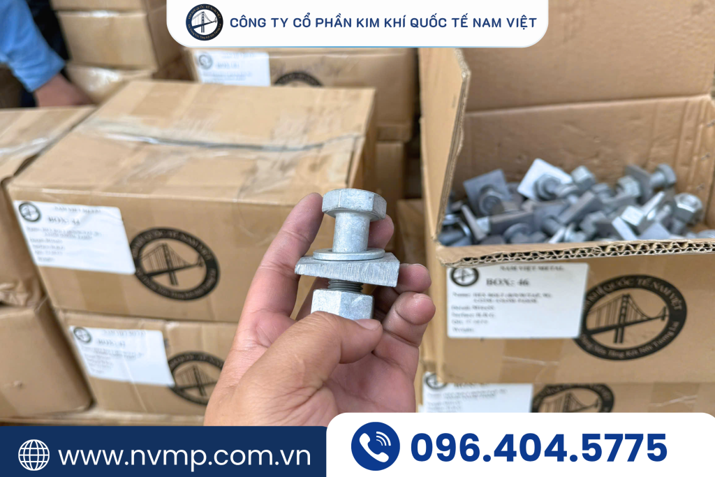 bộ bulong mạ kẽm nhúng nóng

